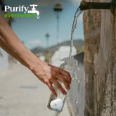 PURIBLOC GOpure Water Purifier, Portable Water Filter, Pod Water Filter System, Ideal for Camping, Backpacking, Running Water Bottle, and More